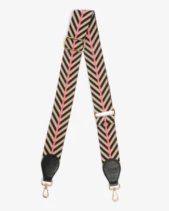 ELMS+KING Accent Strap - Black/Taupe with Black Tab