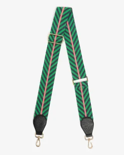 ELMS+KING Accent Strap - Green/Navy with Black Tab
