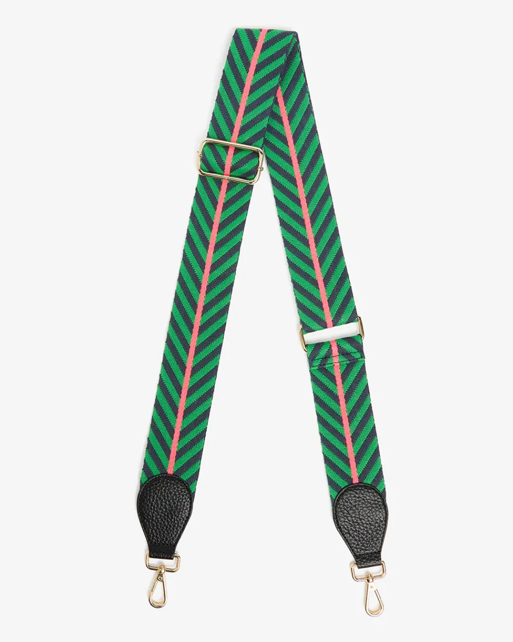 ELMS+KING Accent Strap - Green/Navy with Black Tab