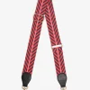 ELMS+KING Accent Strap - Red/Navy with Black Tab