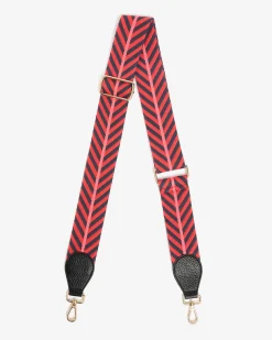 ELMS+KING Accent Strap - Red/Navy with Black Tab