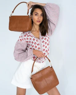 ELMS+KING Amherst Shoulder Bag - Tan Pebble