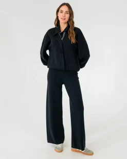 ELMS+KING Aspen Wide Leg Pant - Black