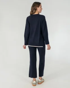 ELMS+KING Avalon Ribbed Pant - Navy