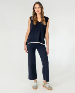 ELMS+KING Avalon Ribbed Pant - Navy
