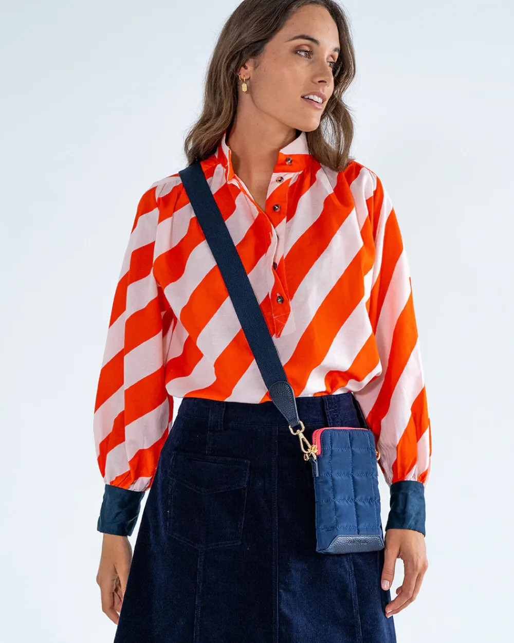 ELMS+KING Baker Phone Bag - French Navy