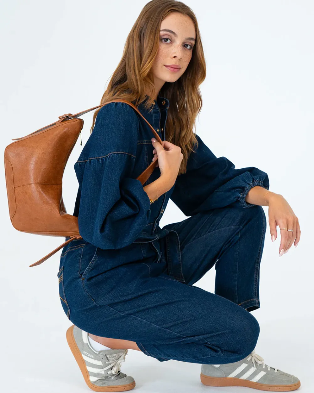 ELMS+KING Barton Shoulder Bag - Tan Pebble