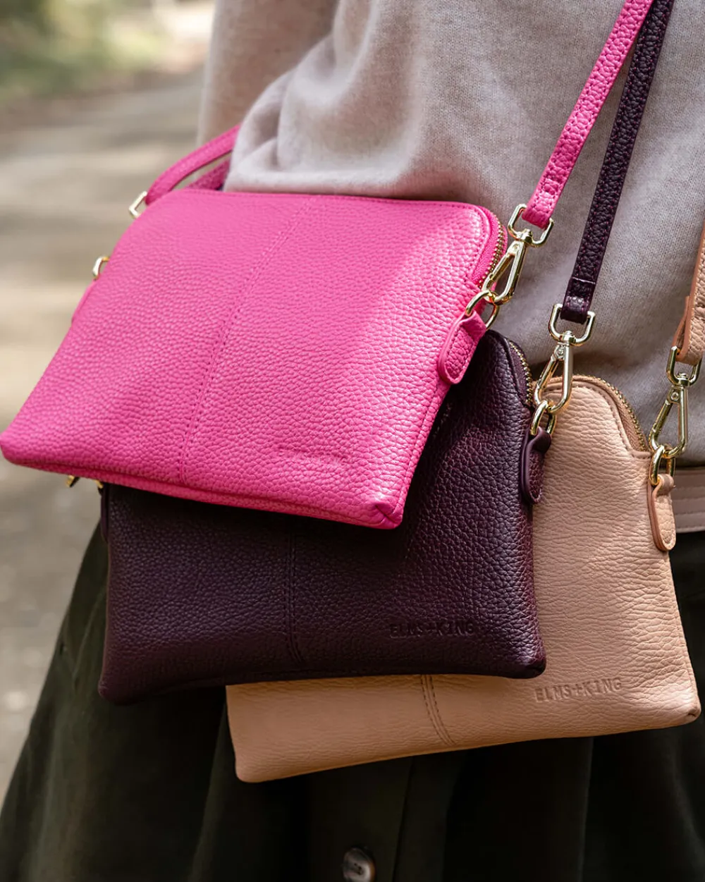 ELMS+KING Bowery Wallet - Fuschia