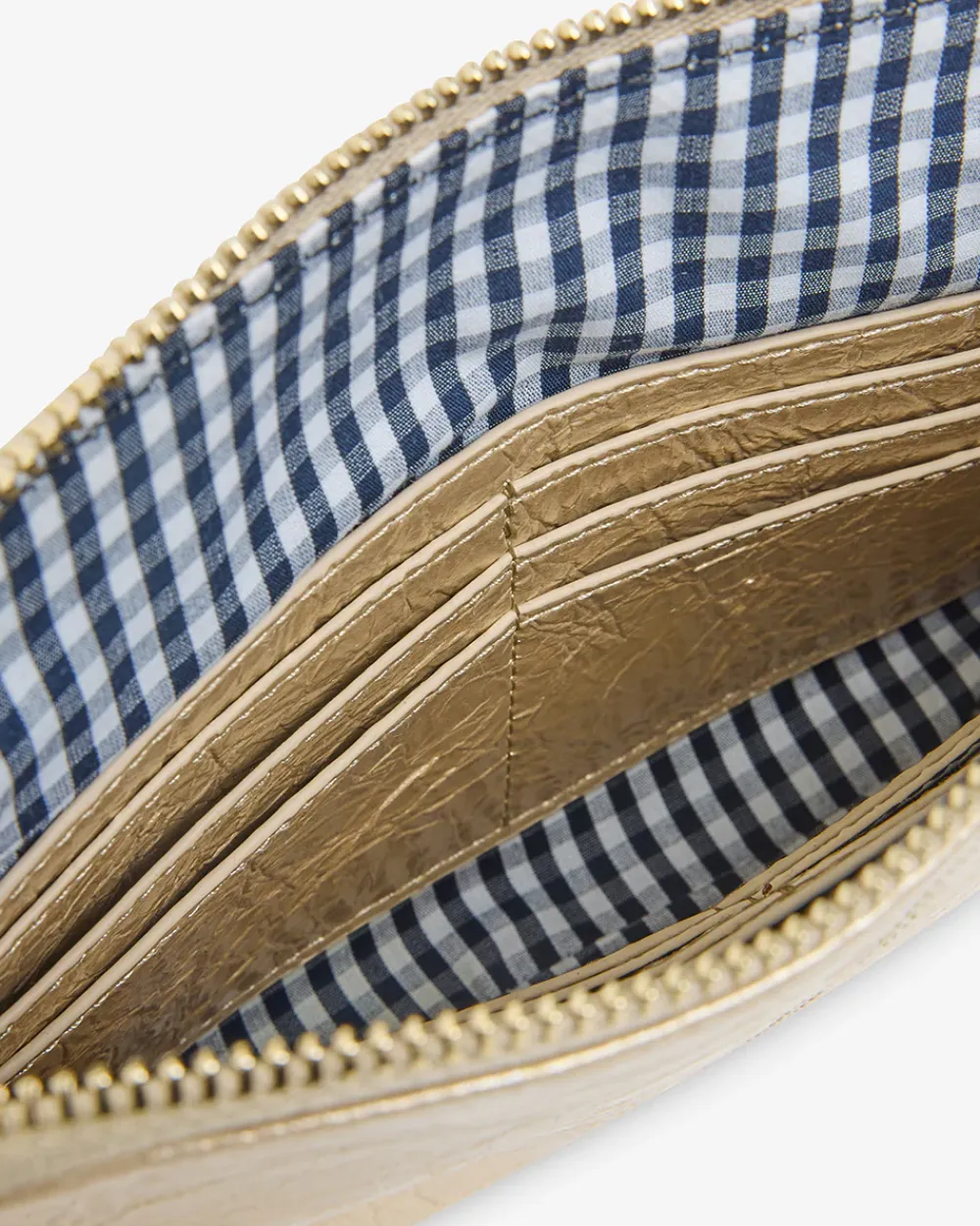 ELMS+KING Bowery Wallet - Light Gold Crinkle