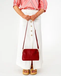 ELMS+KING Burbank Crossbody Large - Burgundy