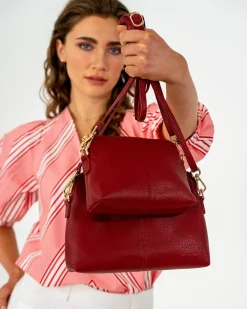 ELMS+KING Burbank Crossbody Large - Burgundy