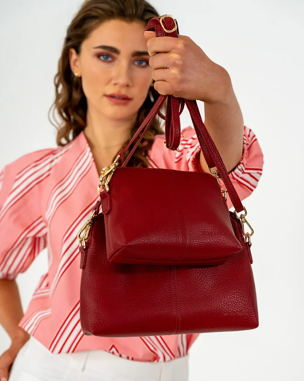 ELMS+KING Burbank Crossbody Large - Burgundy