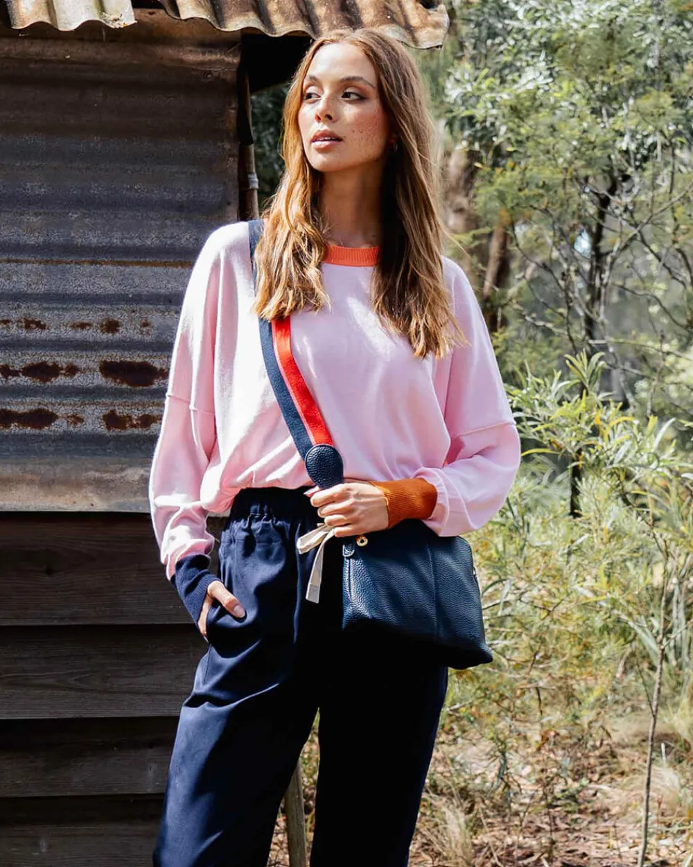 ELMS+KING Burbank Crossbody Large - French Navy