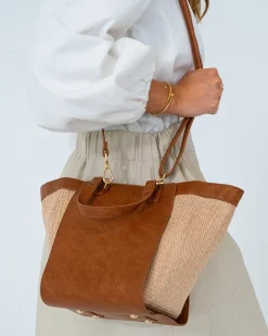 ELMS+KING Carnegie Tote - Tan Weave