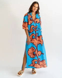 ELMS+KING Cascada Maxi Dress - Hibiscus