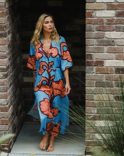 ELMS+KING Cascada Maxi Dress - Hibiscus