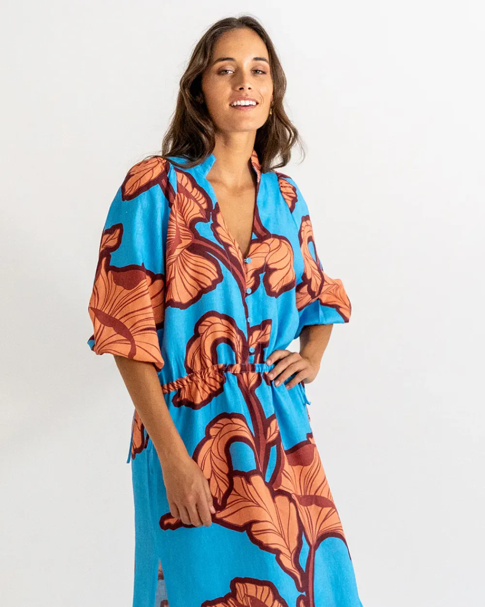 ELMS+KING Cascada Maxi Dress - Hibiscus