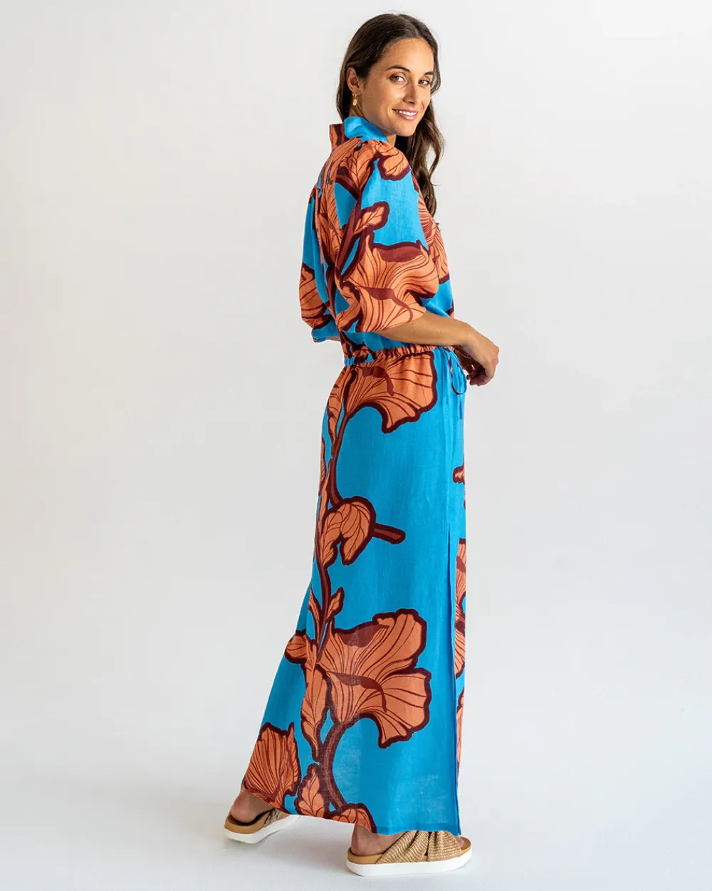ELMS+KING Cascada Maxi Dress - Hibiscus