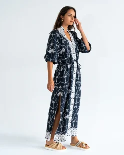 ELMS+KING Cascada Maxi Dress - Navy Palm