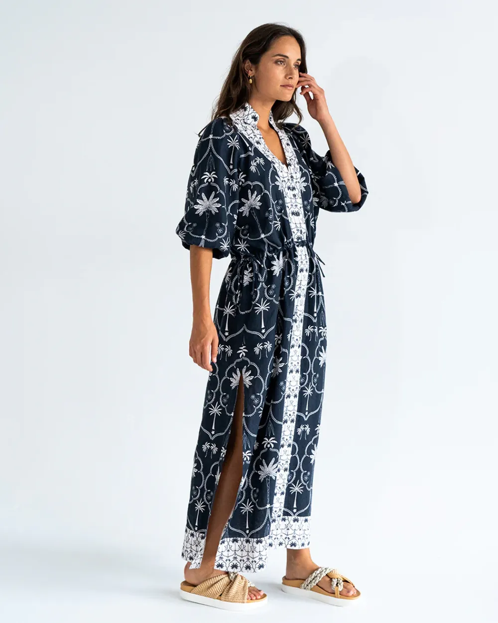 ELMS+KING Cascada Maxi Dress - Navy Palm