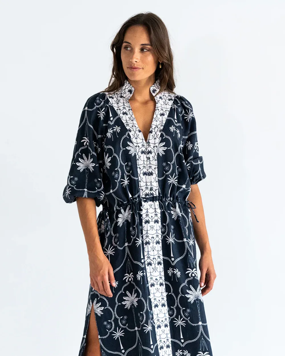 ELMS+KING Cascada Maxi Dress - Navy Palm