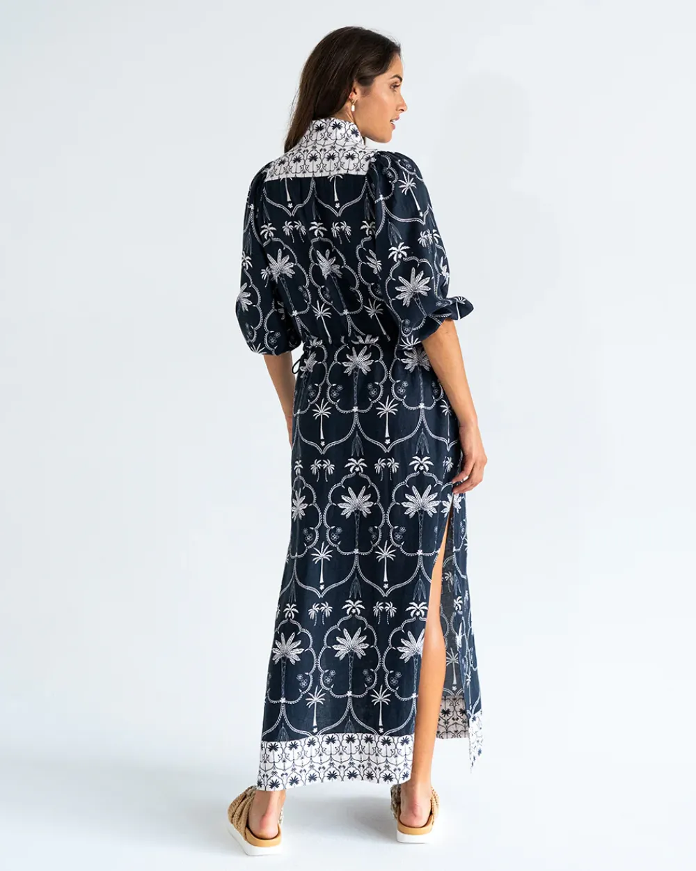 ELMS+KING Cascada Maxi Dress - Navy Palm