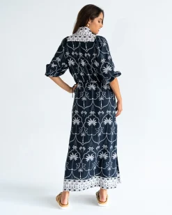 ELMS+KING Cascada Maxi Dress - Navy Palm