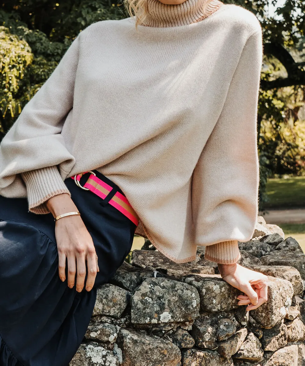 ELMS+KING Cotton Belt - Hot Pink & Bronze