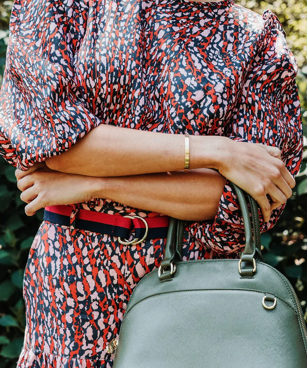 ELMS+KING Cotton Belt - Red & Navy