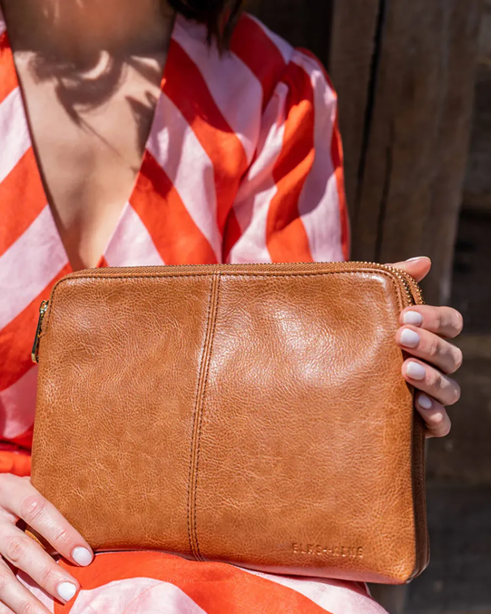 ELMS+KING Double Bowery - Tan Pebble