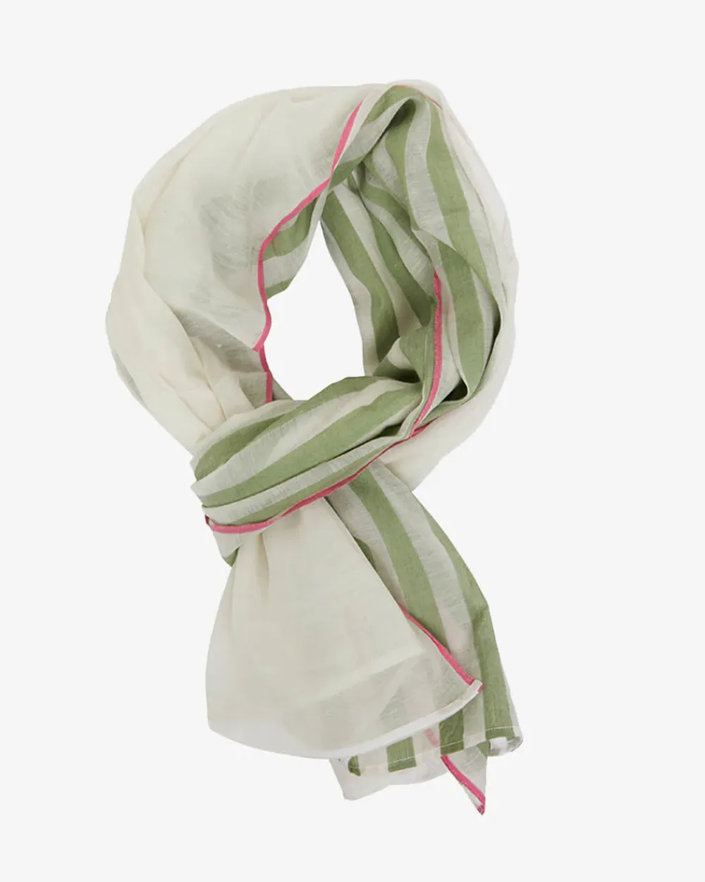 ELMS+KING EK Scarf - Khaki Stripe