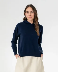 ELMS+KING Fort Knit Hoodie - Navy