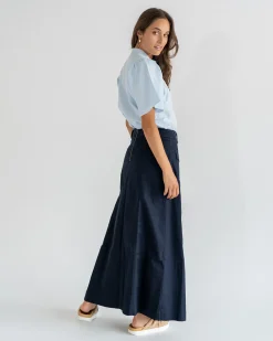 ELMS+KING Hudson Maxi Skirt - Navy