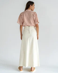 ELMS+KING Hudson Maxi Skirt - Vanilla