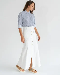 ELMS+KING Hudson Maxi Skirt - White