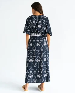 ELMS+KING La Rocco Wrap Skirt - Navy Palm