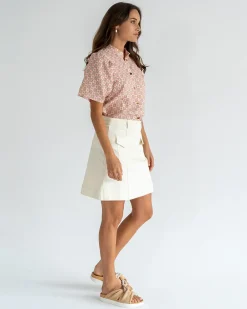 ELMS+KING Lincoln Mini Skirt - Vanilla