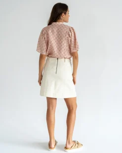 ELMS+KING Lincoln Mini Skirt - Vanilla