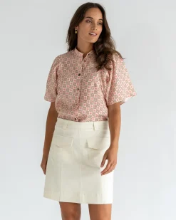 ELMS+KING Lincoln Mini Skirt - Vanilla