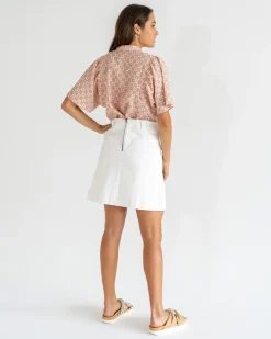 ELMS+KING Lincoln Mini Skirt - White
