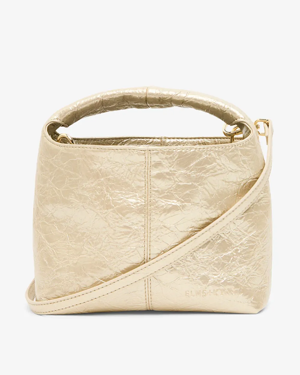 ELMS+KING Linton Crossbody - Light Gold Crinkle