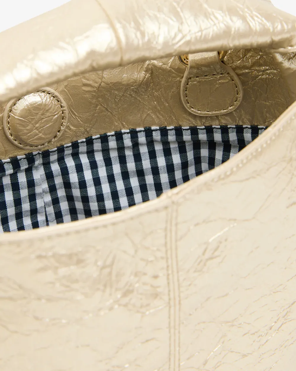 ELMS+KING Linton Crossbody - Light Gold Crinkle