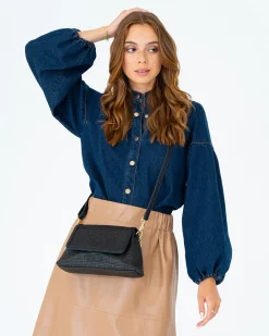 ELMS+KING Lugano Crossbody - Black Weave