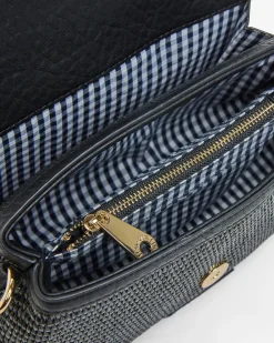 ELMS+KING Lugano Crossbody - Black Weave
