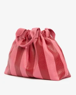 ELMS+KING Montague Tote - Burgundy Stripe
