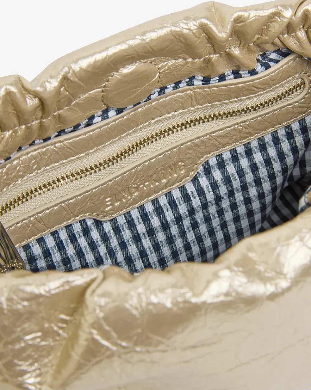 ELMS+KING Monty Bag - Light Gold Crinkle