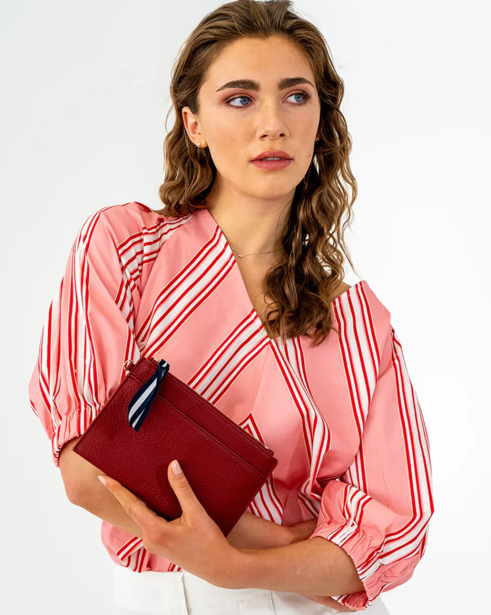 ELMS+KING New York Coin Purse - Burgundy
