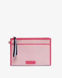 ELMS+KING New York Coin Purse - Fuchsia w/Canvas