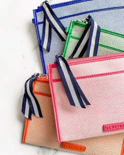 ELMS+KING New York Coin Purse - Fuchsia w/Canvas