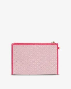 ELMS+KING New York Coin Purse - Fuchsia w/Canvas